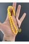 Beyzi Cut Fire Amber Silver Kazaz Tassel