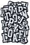 72Pcs Iron-On Sticking Woven Rigging Letters Patch Patch Patch Model - 6