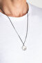 Dreams Clock 63 cm Oxidized Silver Men's Necklace - 4