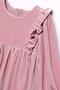 Abel&Lula Long Sleeve Girls' Velvet Dress_Mnvs5504 - 3