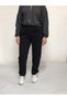 Straight Leg Baggy Cut Black Sweatpants