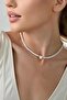 Elegant Love Necklace with Pearl Heart Detail - 2
