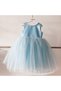 Girls' Pearl Dress with Collar and Bow Newborn Baby Birthday Dress Girl Children's Formal Elegant Princess Dress