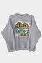 Fishing Printed Gray Unisex Thick Fleece Inside Oversize Sweatshirt