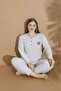 WINTER WIDE STYLE MOTHER LONG SLEEVE PAJAMA SET - 3