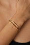 Steel 2-Piece Combination Italian and Singapore Chain Bracelet, Non-Tarnishable, 17+4cm - 3