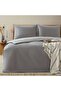 Bettie Duvet Cover Set King Size 230x220 Cm Cool Grey/Grey