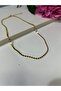 Italian Chain Scrunch Gold Short Necklace