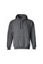 Men's Long Sleeve Hooded Basic Sweatshirt Hoodie - Smoked - 2