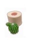 3D Set of 3 Mini Cactus Silicone Molds K-1410, Stone Powder Soap Plaster Candle Mold - 4
