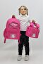 Girl's Sweet Teddy Bear Themed 3-Piece School Bag Set - Backpack Thermal Lunchbox Pen Holder - 3