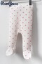 5 Piece Newborn Bodysuit Set Hospital Release Ribbed Ecru Fabric with Red Hearts Boxed 100% Bombinoo - 2