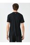 Sports T-Shirt Slogan Printed Crew Neck Short Sleeve - 4