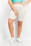 Women Solid Basic Shorts, Beige