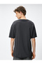 Oversize T-Shirt Basic Half Sleeve Crew Neck - 4