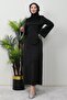 Black Chain Sleeve Dress - 3