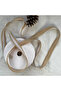 Lace Detailed Decorative 25mm Straw Ribbon (1 Meter) - 3