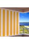 Gencer Home Balcony Curtain Bird's Eye Yellow White with Size Options - 3