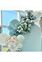 ^^ Birthday Party Theme *Storm Blue*Chrome Silver*White* 60-Piece Balloon Chain Party Set - 2