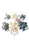 ^^ Birthday Party Theme *Storm Blue*Chrome Silver*White* 60-Piece Balloon Chain Party Set - 3