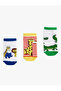 Set of 2 Socks Animal Patterned Cotton