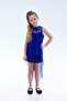 Girl's Trendy Evening Dress with Sequin Cape Ak2244 - 2