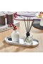 Oval Mirrored Presentation Holder Silver 2 Pieces 12X30 - 2