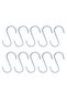 Mr. Bracket 10 Pcs. Python Hook with Stop No:2 - Metal Open Python Hook Ironware Hanging Hook Attachment