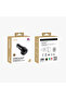 شاحن سيارة 45 وات USB-C PD وUSB - أسود - 7