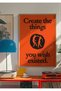 Poster - Retro Create Things Manifest Existed