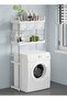 Washing Machine Rack Storage With Drawer White - 2