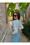 Basic yaka uzun kol crop kazak - 2