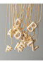 Gold Color Zircon Stone Letter Balloon Necklace - 3
