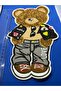 Embroidery Crest Chenille Crest Bear Patch Animal Cartoons Sewing Crest Badge Applique 26*14 cm
