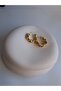 Gold Color Twist Hoop Earrings - 4