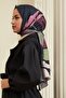 Hawaiian Cotton Viscose Shawl Plum Black - 4