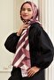 Hawaiian Cotton Viscose Shawl Claret Red - 3
