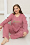 Large Size Filled Pyjamas Suit - 2