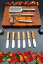 Wooden Kitchen Serving Rotating Roller Rolling Pin Cutting Board Mortar 10-Piece Dowry Set Special for Mother's Day - 3