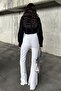 Pack of 2 Flared High Waist Comfortable K Ribbed Knit Leggings Pants - 4