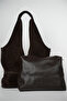 Suede Leather Women's Shoulder Bag - Puppy Bag - 4