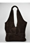 Suede Leather Women's Shoulder Bag - Puppy Bag