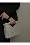 Envelope Model Pearl Baguette Bag Hand Bag Evening Dress Bag Evening Bag Bridal Bag - 6