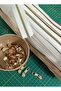 Cream Color T6 Gold Teeth Bone Zipper Gold Head - 10 Meter Zipper - 10 Pieces of Head