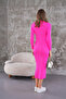 Corded Knitwear Dress - 3