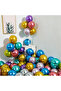 5 Inch Mini Green Metallic Balloon 15 Pieces - 2