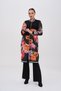 Black Sports Cap Floral Patterned Jacquard-Crepe Comfortable Fit Double Pockets Zippered 36-42 Size 110 cm - 4