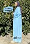 Asil Ferace Sufle Veil Set Baby Blue - 6