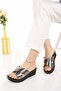 Women's Wedge Heel Slippers Platinum Daily Slippers Comfortable Light Stylish Young Mother Slippers - 2