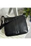 Genuine Leather Large Size Women's Crossbody Bag Black 27*26*8 Cm - 5